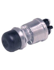 Cole Hersee 90030-BP Push-Button Switch with Screw-On Cap No Size, Black