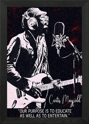 Curtis Mayfield Gerahmtes Wandbild Poster Leinwanddruck Bild