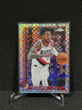 2025-26 TOPPS CHROME BASKETBALL X-FACTOR REFRACTOR ANFERNEE SIMONS PORTLAND #122