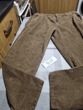 Zara Tan Cords Waist  36 Leg 27 Carrot Fit New
