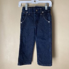 Wrangler Kid  s Dark Wash Slim Fit Jeans; Sz. 3T