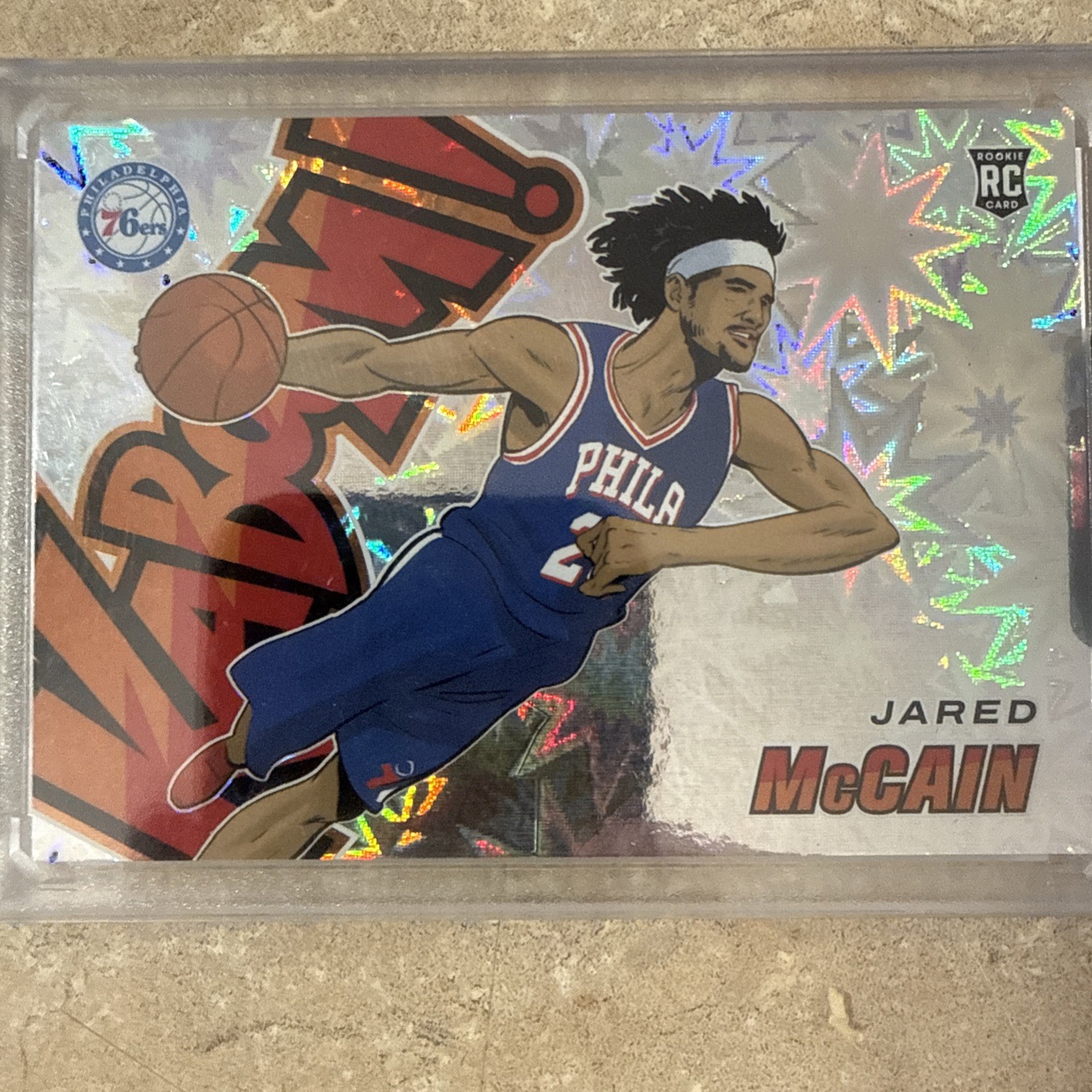2024-25 Revolution Basketball Jared McCain #21 Rookie RC Kaboom Horizontal