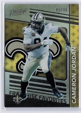 MINT #/99 GOLD XTRA POINTS 2022 Prestige Franchise Favorites Cameron Jordan #14