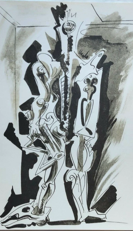 Andre Masson Hommage a Dorothea Tanning para XXe Siècle 1977 Foto 3 de 4