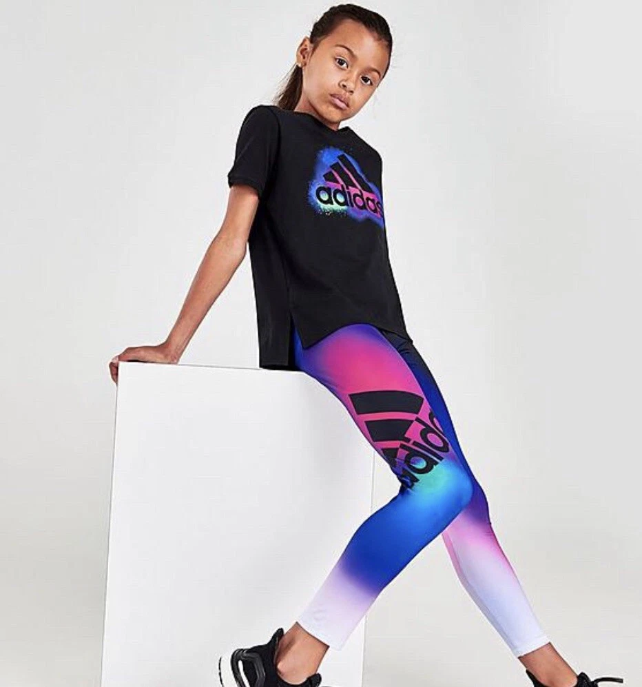 GIRLS&#039; ADIDAS OMBRE GRAPHIC TIGHTS SIZE 5 | eBay