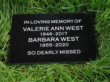 Personalised Engraved Natural Granite Memorial Plaque Grave Marker Headstone