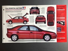 1995 Citroën Xantia Activa Sedan IMP "Hot Cars" Print, Spec Sheet, Folder - L@@K