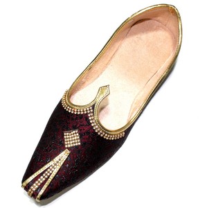 Men's Wedding Sherwani Mojari Handmade Shoes Traditional Punjabi Jutti US 10.5 | eBay
