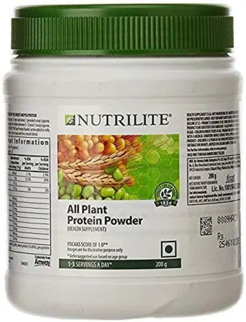 NUTRILITE ALL PLANT PROTEIN POWDER 200 GMS BEST RESULTS FREE