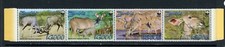X188  Zambia  2008   fauna WWF  Kudu  FOLDED ONCE strip     MNH
