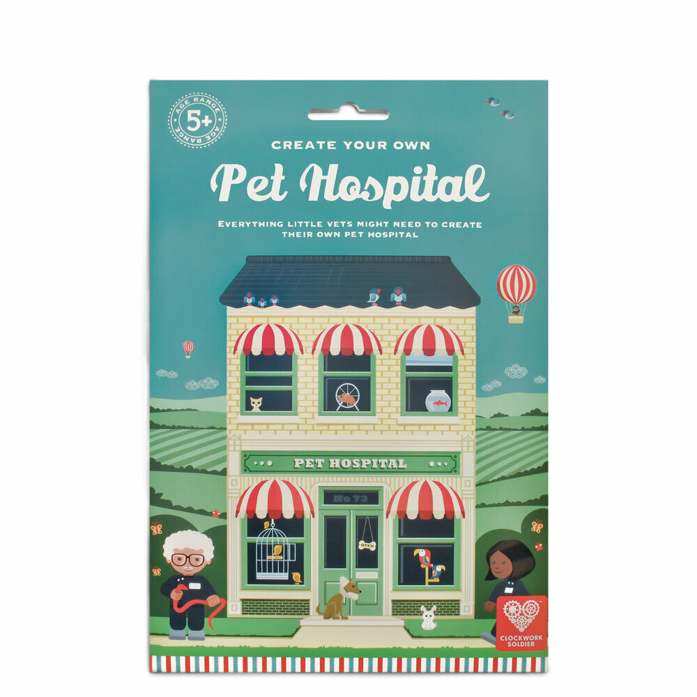CREATE YOUR OWN PET HOSPITAL by CLOCKWORK SOLDIER - NEW CRAFT KIT