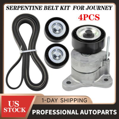 Gates Serpentine Accessory Belt Drive Component Kit for Chrysler Dodge Jeep New