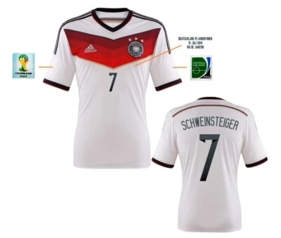 Trikot Adidas DFB WM 2014 Home Finale - Schweinsteiger 7 I Deutschland Badge