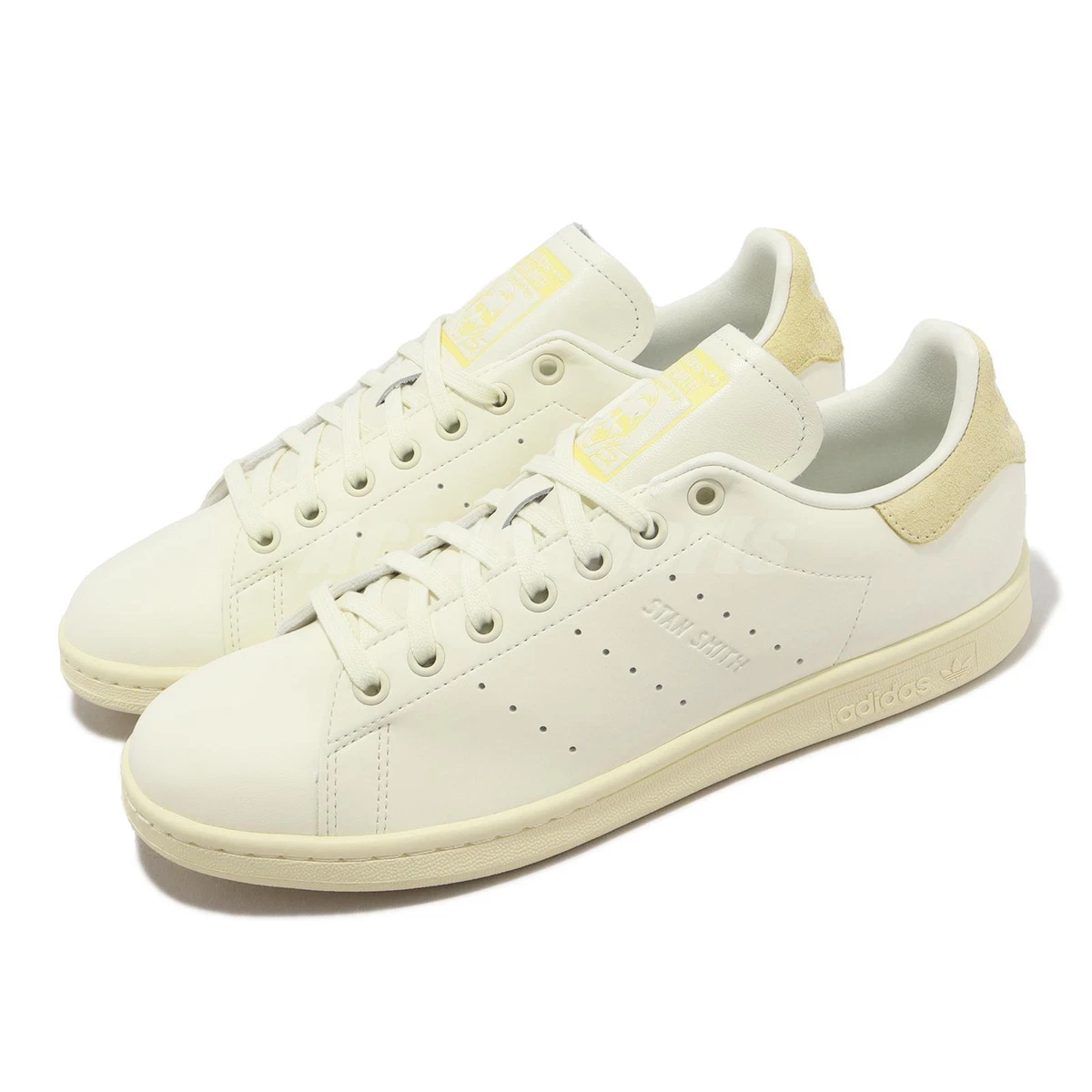 adidas Originals Stan Smith Off White Easy Yellow Men Unisex Casual Shoes GW1391