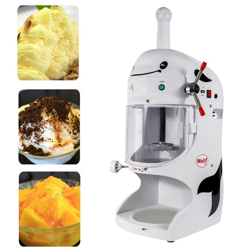  Ice Cub Shaved Ice Machine Commercial Ice Shaver Snow Cone Maker Premium 350W - Afbeelding 3 van 14