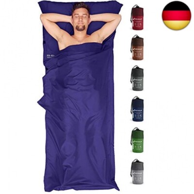 Fit-Flip Httenschlafsack Ultraleicht, Mikrofaser Schlafsack Inlay mit  extra Kis | eBay.de