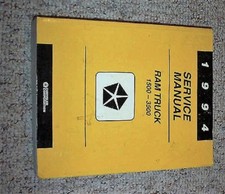 1994 Dodge Ram Pickup Truck 2500 Shop Service Repair Manual LT Laramie ST