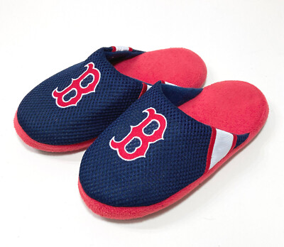 RED SOX YOUTH SLIPPERS RED, BLUE WHITE, MEDIUM 3-4