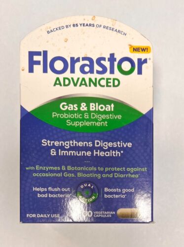 Florastor Advanced Gas & Bloat Probiotic Digestive 30 Capsules, VIEW PICS_03/26