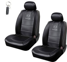 New 2pc Ram Car Truck Front Seat Covers 1 Elite Key Chain New 2pc Ram Car Truck Front Seat Covers 1 Elite Key Chain