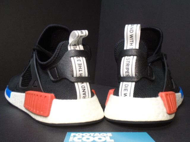 2017 ADIDAS NMD XR1 PK PRIMEKNIT CORE BLACK WHITE RED BLUE R1 BOOST BY1909  9.5 | eBay