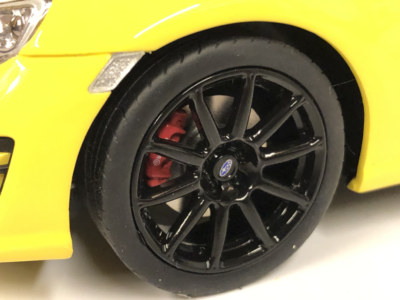 Subaru BRZ GT Yellow Kyosho KSR18027Y 1:18 Scale Samurai