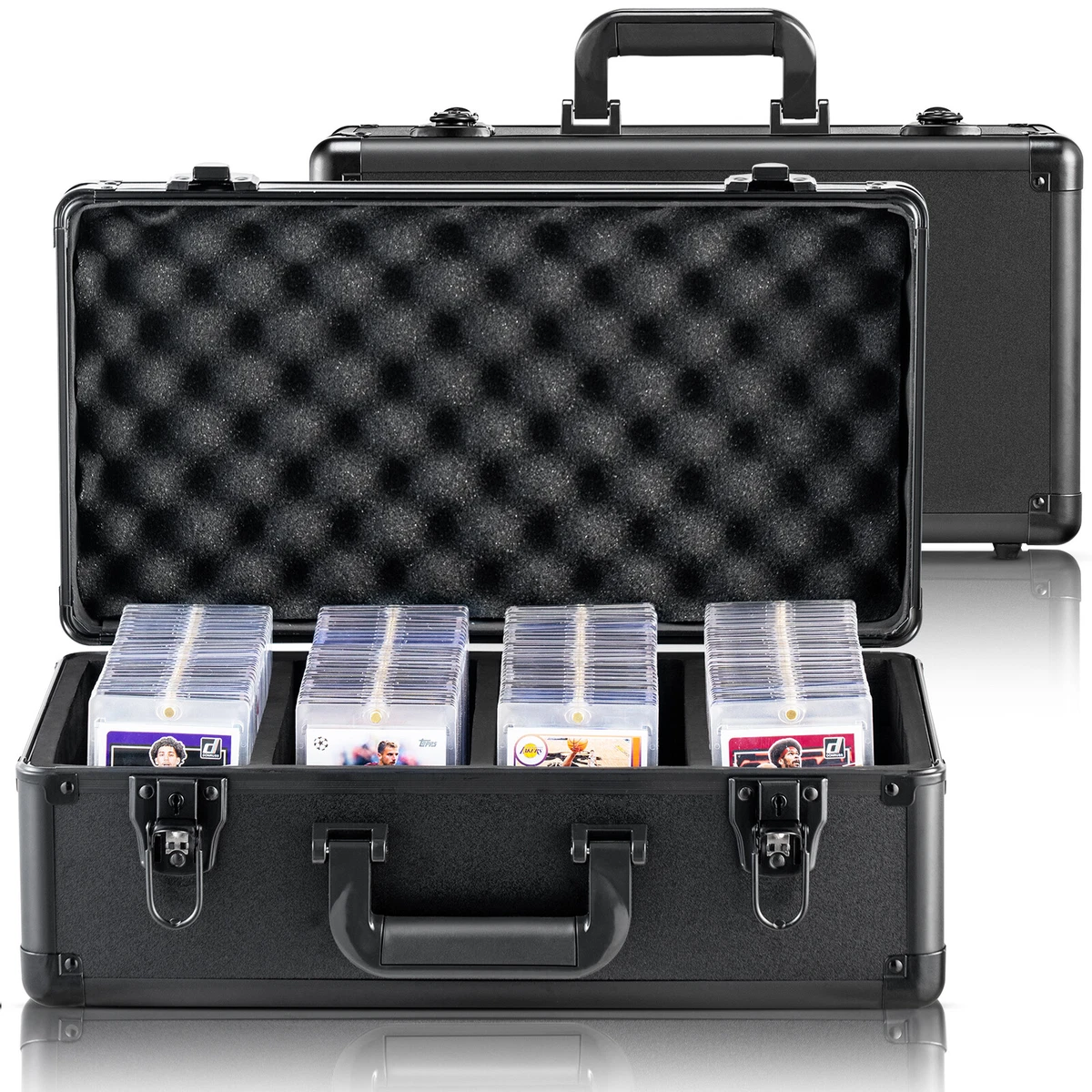Yugioh Lot de 5 porte-cartes magnétiques pour cartes à collectionner 35 pt, protection pour cartes de baseball, cartes rigides, convient pour cartes standard, cartes MTG, cartes YUGIOH, cartes de