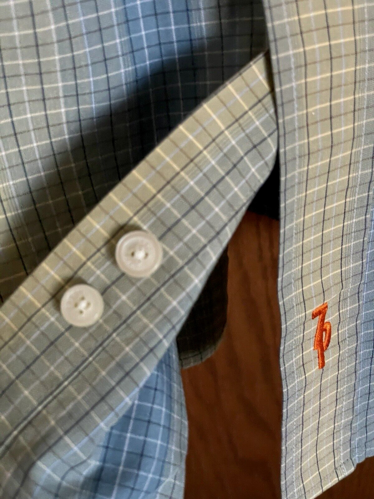 Sette Ponti Multicolor Plaid Button Front Casual … - image 8