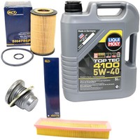 MotoröL Filter Set 5W40 5Liter + ÖLablassschraube FüR Renault Twingo Kangoo Clio