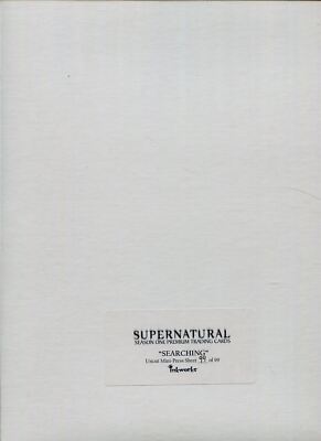 Supernatural Staffel 1 ''''Suchen'''' ungeschnittenes Mini-Presseblatt Ltd/99