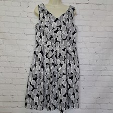Nine West Blue White Polka Dot Sleeveless Dress Women's Size 12