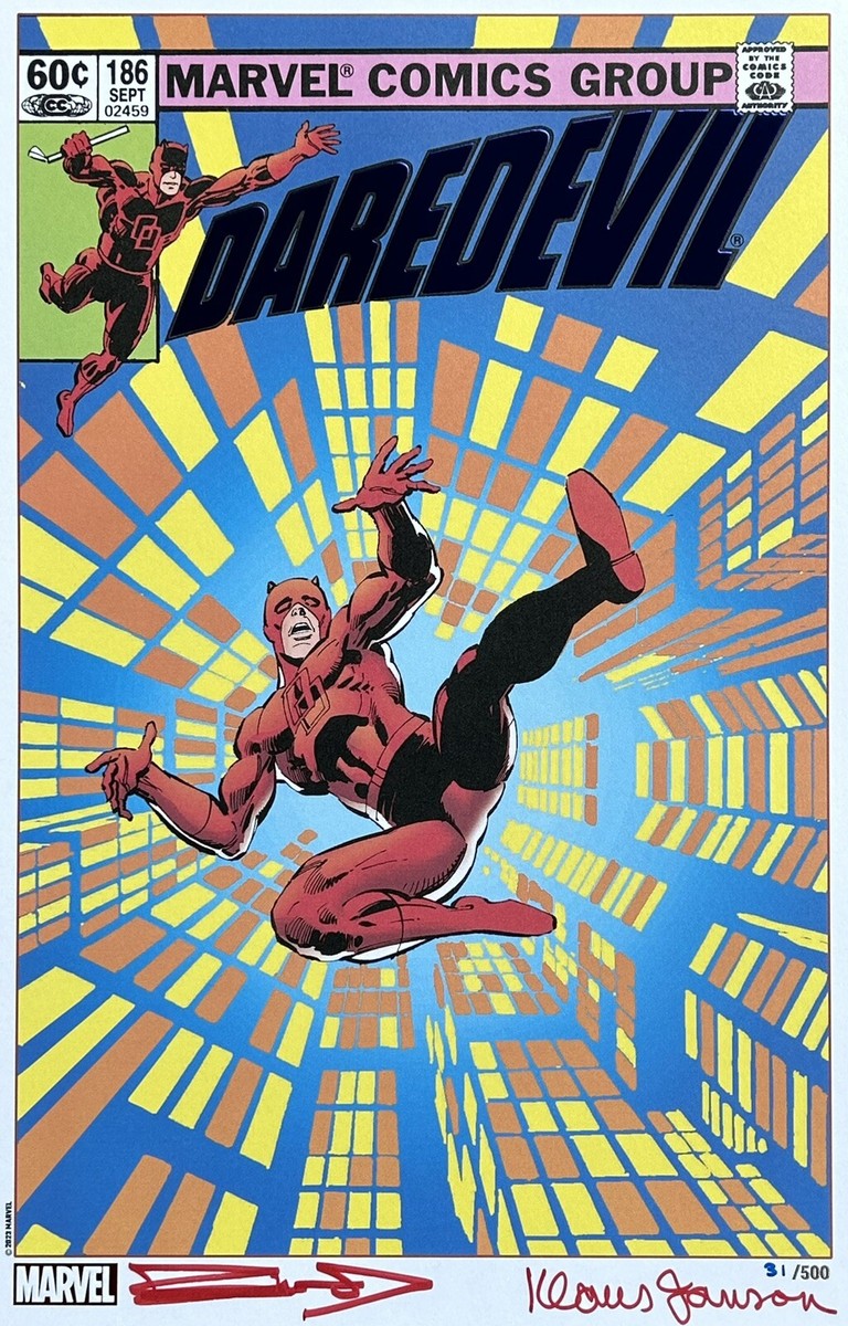 FRANK MILLER new DAREDEVIL art print SIGNED 2x SET of 3 SDCC