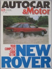 Autocar magazine 14 June 1989 featuring Citroen, Mini Cooper, ERA, Volkswagen