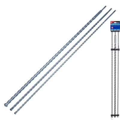 BlueSpot 3tlg 1000m SDS Plus Steinbohrer Set Ziegel Beton 12 16 & 24mm