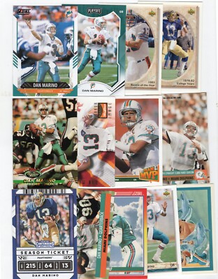 Dan Marino Miami Dolphins 25 Card Lot No Duplicates | eBay