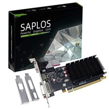 SAPLOS Radeon HD 5450 Scheda Video, 2GB GDDR3 64-bit, Low Profile, DVI-I HDMI VG