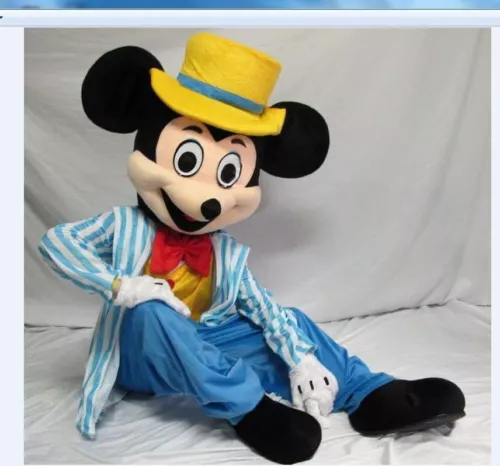 Navy Mickey and Minnie Mouse Adult Mascot Costume Party Clothing Fancy Dress - Picture 5 of 8