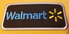 Walmart Embroidered Patch approx 1.75x3.75" iron or sew
