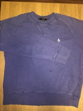 Munsingwear Penguin Blue Medium Sweatshirt Casual Pullover Soft With Logo