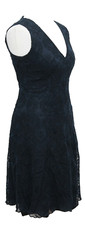 Dark blue Fit & Flare V neck Dress Size 8 UK Next #D2