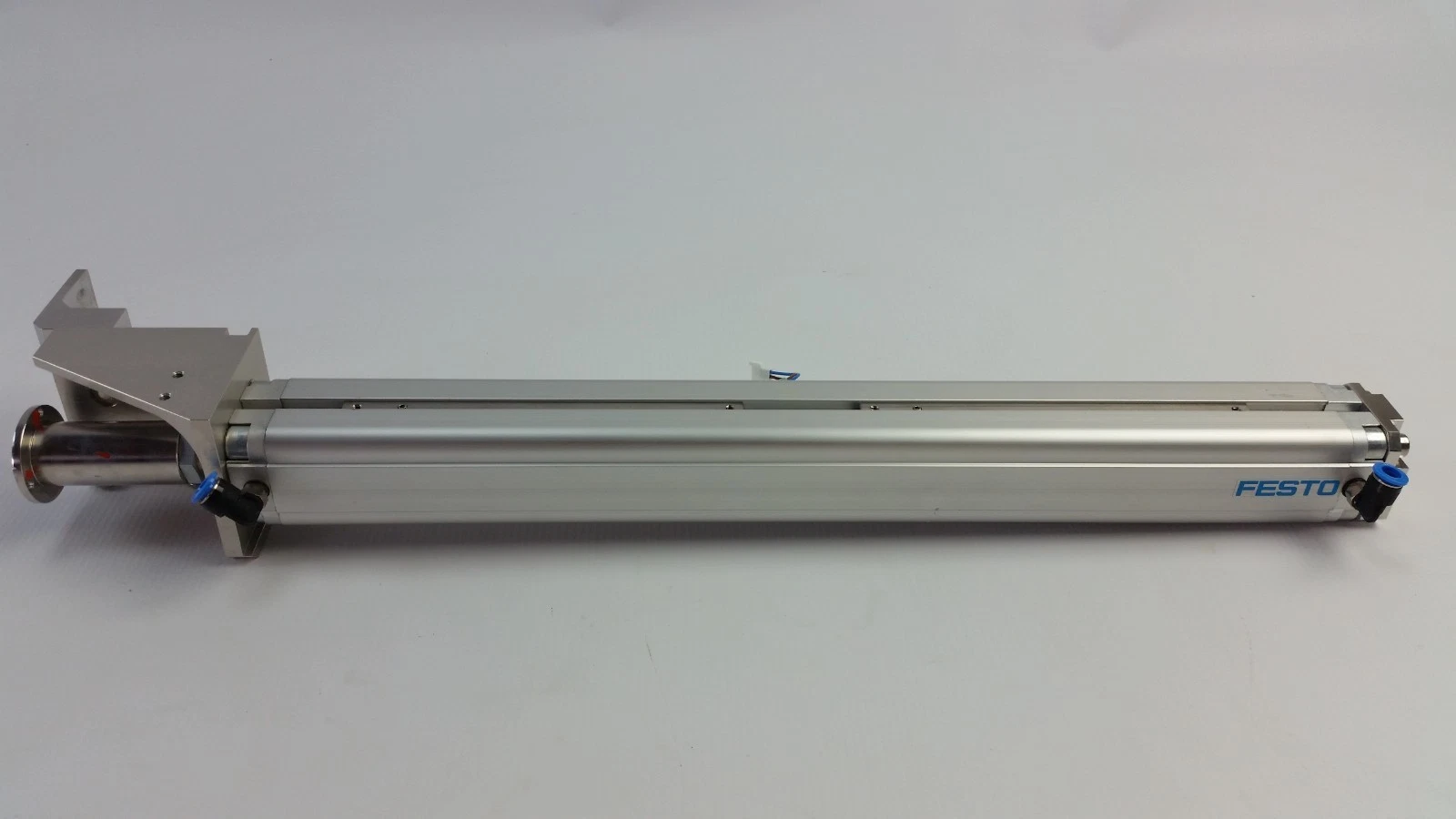 Festo ADVU-25-350 cylinder with a bracket on the rod end