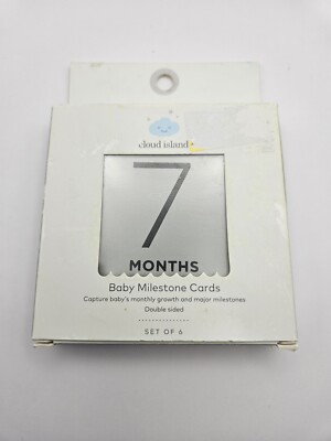Square Monthly Baby Milestone Cards  Set Of 6 By Cloud Island