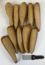 Guiro Artesanal Corte Original 8-10" Con Bandera Puerto Rico Y Puyero 5d2 o LP