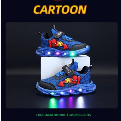 Jungen Mädchen Led Light Up Schuhe Trainer Leuchtende Blinkende Schuhe SneakerLH