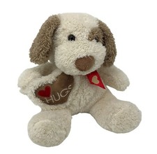 Valentine Soft Plush Puppy Dog Hugs Heart Bow Floppy Ears Dan Dee Stuffed Animal