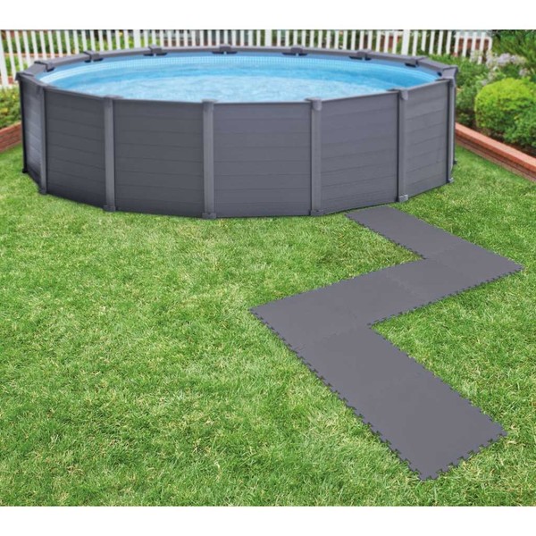 Bodenschutzmatten FüR Pool Bodenmatte Bodenschutz Poolmatte 8 Stk. 1,9 M² Intex-image