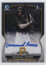 2023 Bowman Chrome Prospect Auto Enmanuel Terrero #CPA-ETO Auto v9t