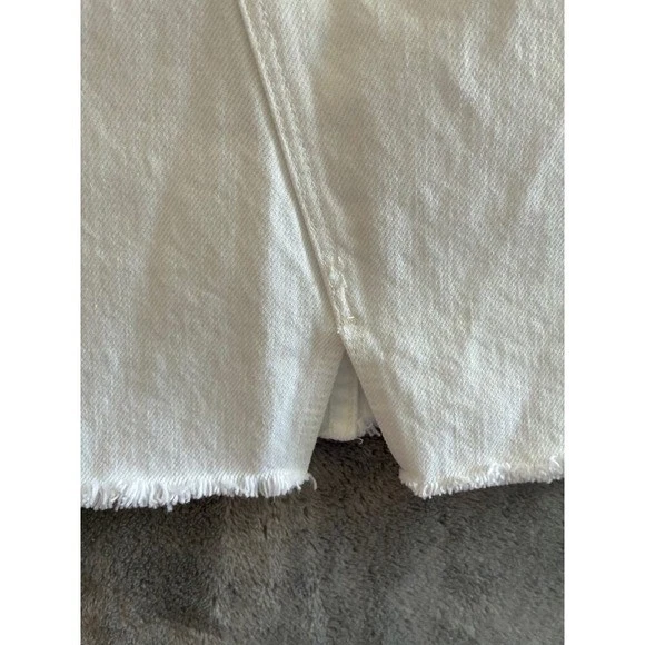 Falda vaquera J Brand Trystan para mujer 24 XS blanca 100 % algodón boho costera Foto 4 de 4