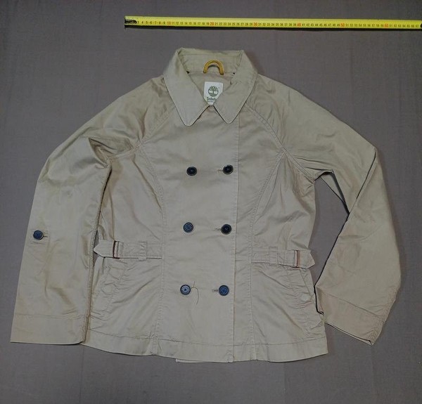 Men Timberland Jacket Beige Cotton 36 / S / 44