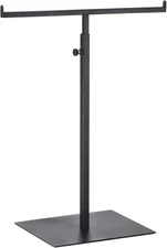 uxcell Purse Display Stand T Shaped Metal Adjustable Handbag Rack Black 